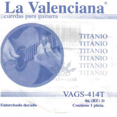 Paquete 6 Cuerdas La Valenciana Guitarra Clásica 4a Nylon Titanio