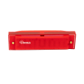 Harmónica de Plástico Vincenzo con 10 Orificios, Color Roja