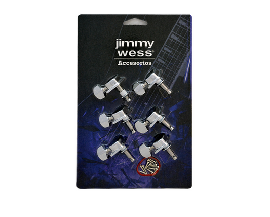 Maquinaria Jimmy Wess para Guitarra Electrica 6 en Linea Cromada