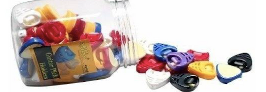 Porta Puas Forma Corazon Bote con 72 Pcs Alice