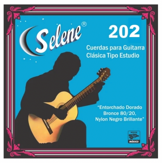 Cuerda Suelta Selene Guitarra Clásica Nylon Negro 2a sin Borla 202