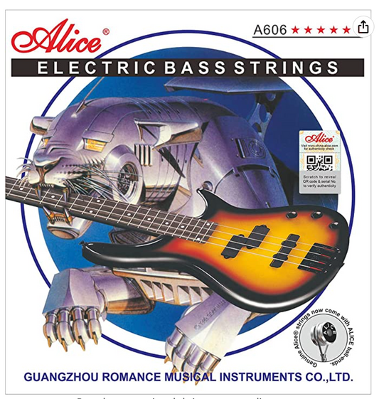 Juego de Cuerdas Alice Bajo Eléctrico 6 Cuerdas A606-6M