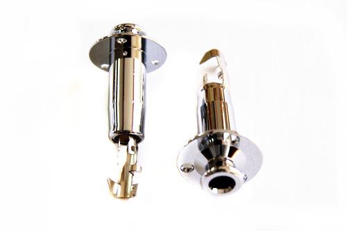 Jack Hembra 6.3 mm con Cabeza Tipo Botón Cromada | D-17