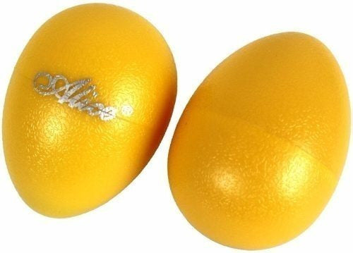 Huevos de Percusion Plastico Amarillo (par) Alice