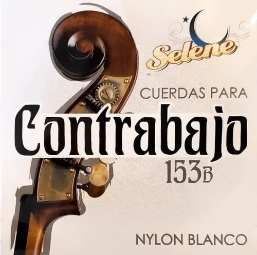 Juego de Cuerdas para Contrabajo Nylon Blanca
