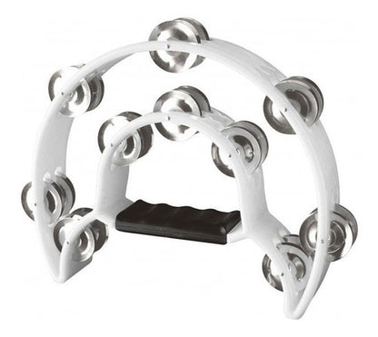 Pandero Media Luna Doble Blanco Alice Atb002/wh