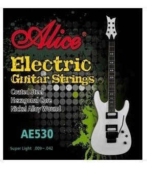 Juego de Cuerdas Alice Guitarra Eléctrica .009/.042 Níquel Super Light