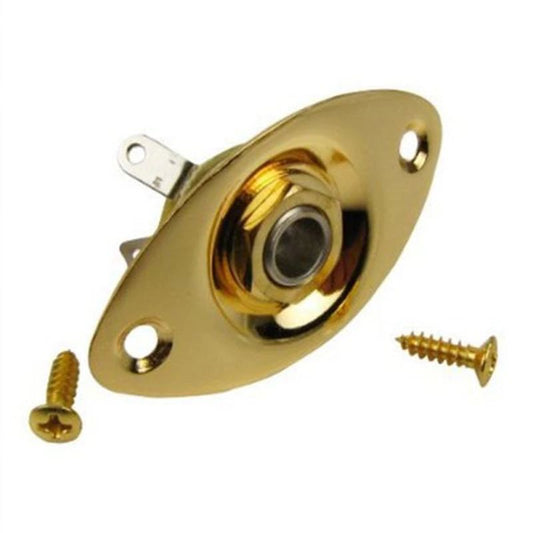 Jack Mono 6.3 mm con Placa Dorada para Guitarra Radox | 043-323