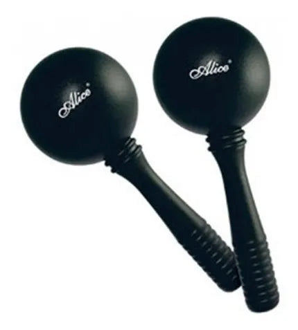 Maracas Color Negro Par Alice A045m/bk