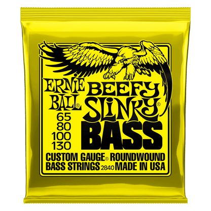 Encordadura Ernie Ball Beefy Slinky para bajo Electrico 4 Cdas 65-130 2840