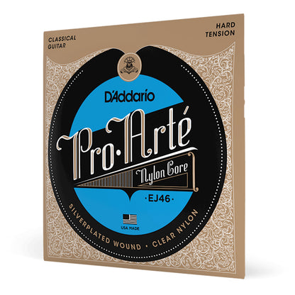 Encordadura D'Addario EJ-46 Guitarra Clásica Nylon Tensión Alta