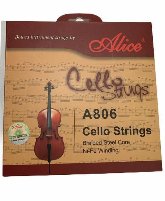 Juego de Cuerdas Alice Cello Níquel-Cromo