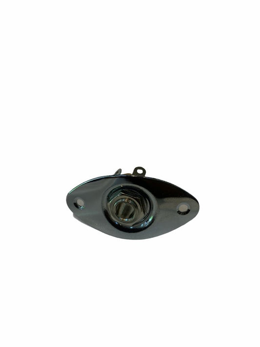 Jack 6.3mm Mono Cubierta Metalica Cromada