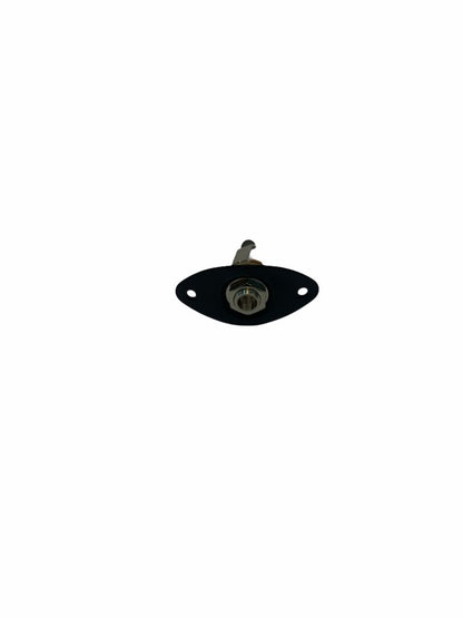 Jack Mono 6.3 mm con Placa Metálica Negra Radox | 043-322