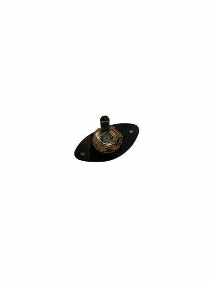 Jack Mono 6.3 mm con Placa Metálica Negra Radox | 043-322