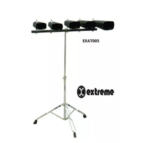 Cencerros Jgo 5 Pzas C/ Atril 4" 5" 6" 7" 9" Extreme