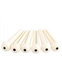Pin P/guitarra Abs Marfil Dot Negro 2mm/pvc Paq C/10 Alice A021IVY/2PVC