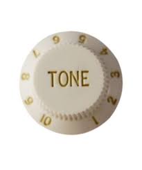 Botón Tono para Guitarra Electrica Cpk Plastico Blanco