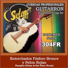 Juego de Cuerdas Guitarrón Selene Nylon Rojo Fósforo Bronce Mod. 304FR