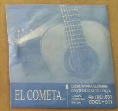 Paquete de 6 Cuerdas El Cometa Guitarra Clásica Nylon 4a