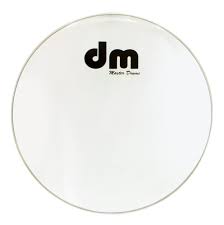 Parche para Bombo/tambora 22" Transparente Logo Dm Dmpc005
