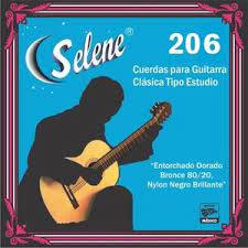 Cuerda Suelta Selene Guitarra Clásica Entorchado Dorado 6a sin Borla 206