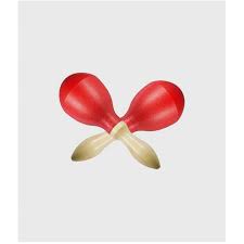 Maracas de Plastico 26 Cms Color Rojo (par) Cpmr001