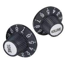 Perilla de Tono Plastico Negro Sencillo Dpk-100tn